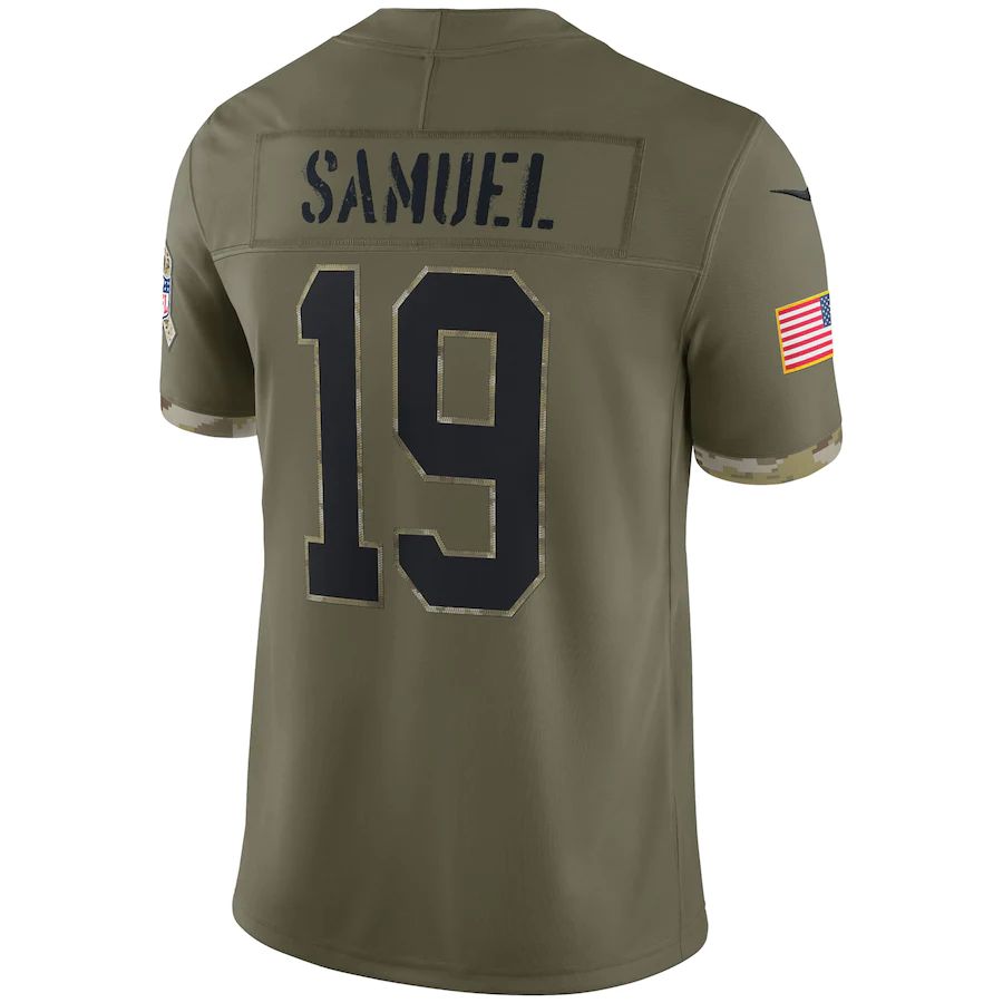 Custom #19 Olive 2022 SF Football Shirt Top