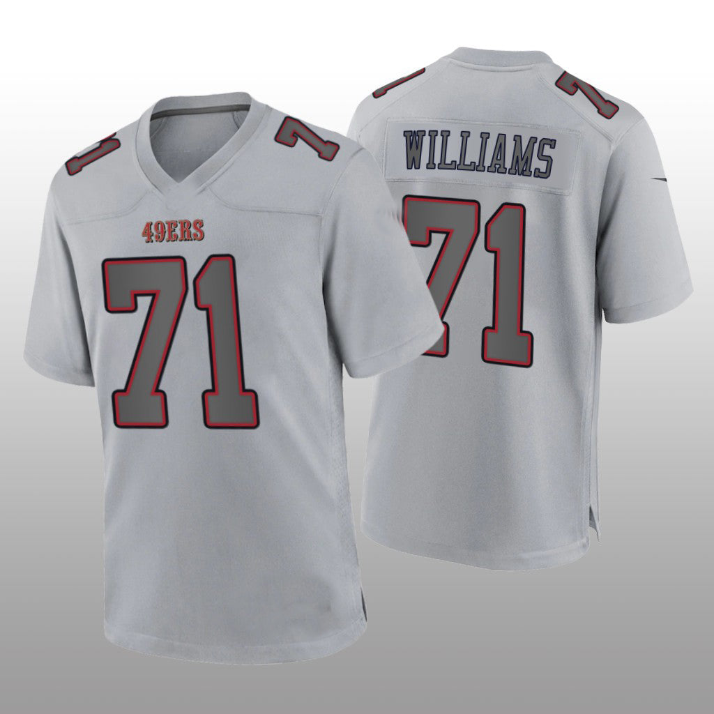 Custom #71 Gray SF Football Shirt Top
