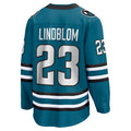 Custom #23 Teal SJS Hockey Shirt Top