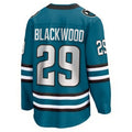 Custom #29 Teal SJS Hockey Shirt Top