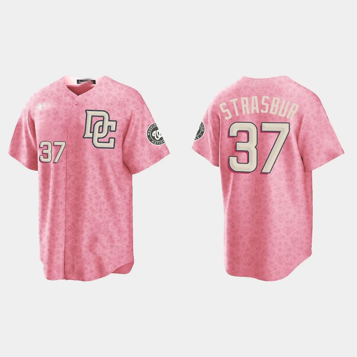 Custom #37 Pink City Connect WSH Baseball Shirt Top