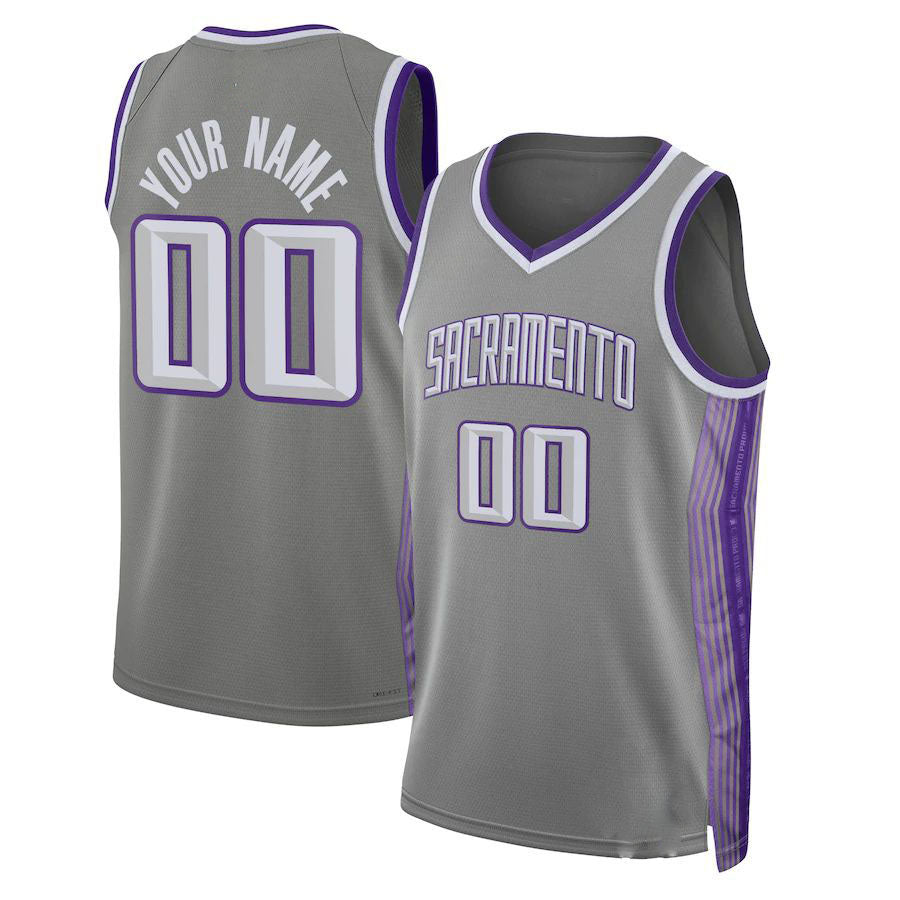 Custom Gray Basketball Shirt Top
