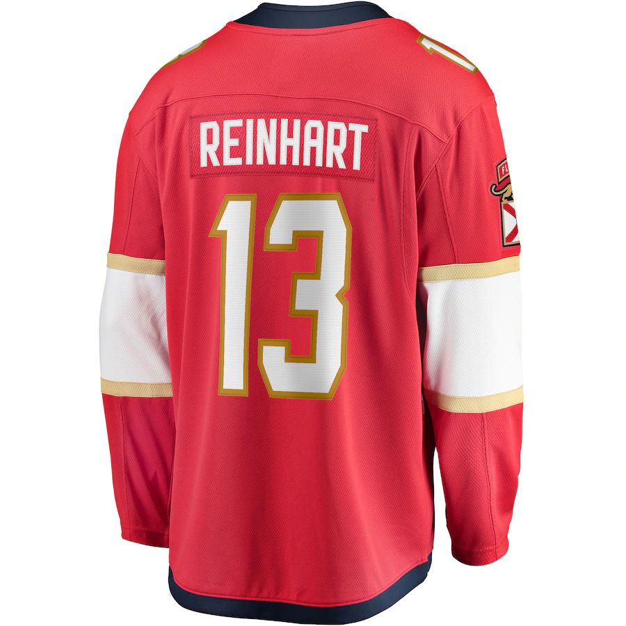 Custom #13 Red FLA Hockey Shirt Top