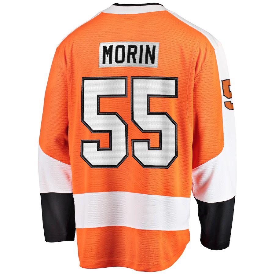 Custom #55 Orange PHI Hockey Shirt Top