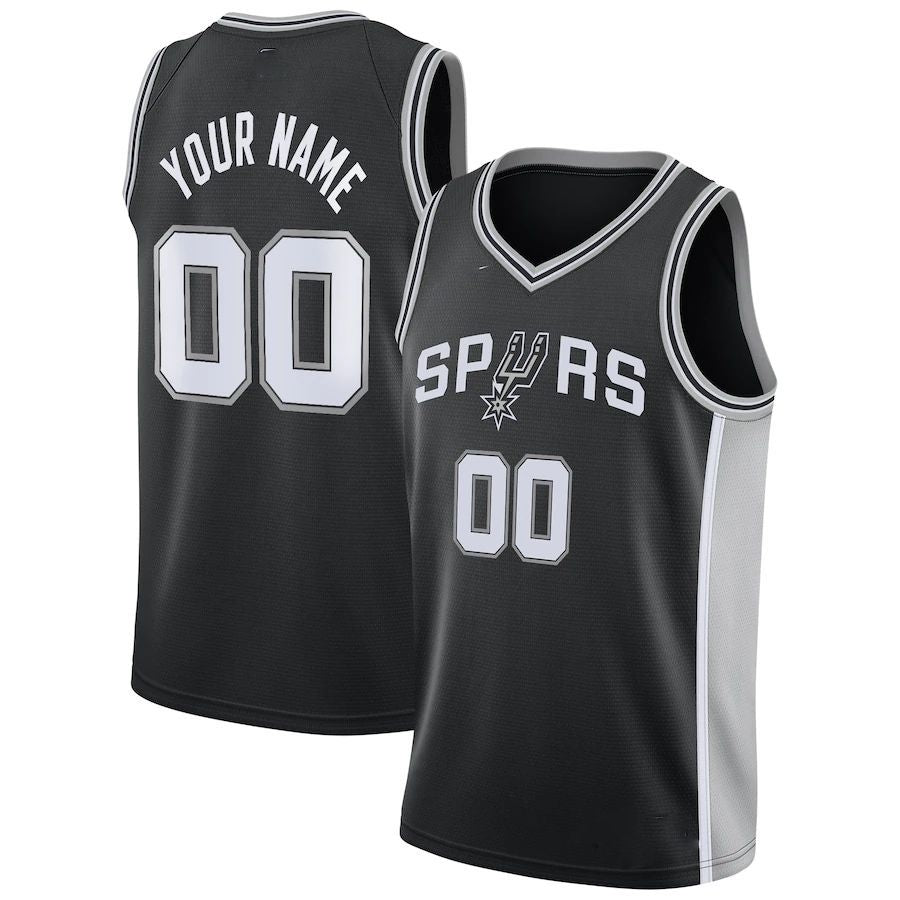 Custom Black SAS Basketball Shirt Top
