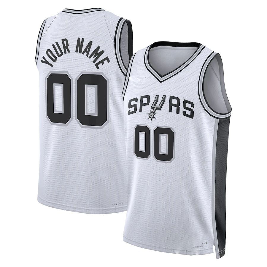 Custom #23 White 2022 SAS Basketball Shirt Top