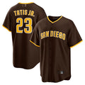 Custom #23 Brown SD Baseball Shirt Top