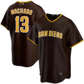 Custom #13 Brown SD Baseball Shirt Top