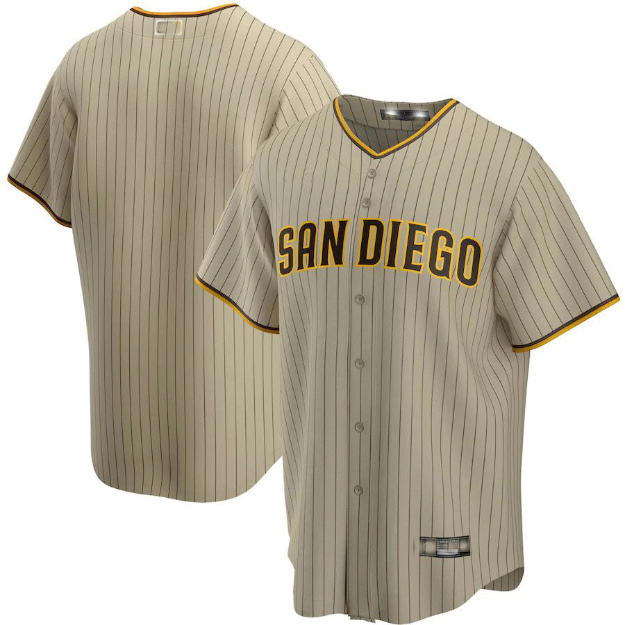 Custom Tan SD Baseball Shirt Top