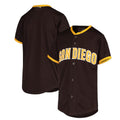 Custom Brown SD Baseball Shirt Top