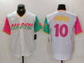 Custom #10 White 2023 City Connect SD Baseball Shirt Top