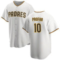 Custom #10 White SD Baseball Shirt Top