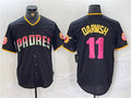 Custom #11 Black SD Baseball Shirt Top