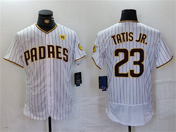 Custom #23 White SD Baseball Shirt Top