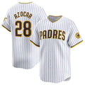 Custom #28 White 2024 SD Baseball Shirt Top