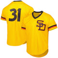 Custom #31 Gold SD Baseball Shirt Top