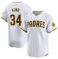 Custom #34 White 2024 SD Baseball Shirt Top