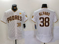 Custom #38 White SD Baseball Shirt Top