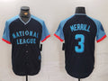 Custom #3 Navy 2024 All Star SD Baseball Shirt Top