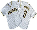 Custom #3 White SD Baseball Shirt Top