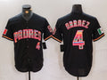 Custom #4 Black SD Baseball Shirt Top