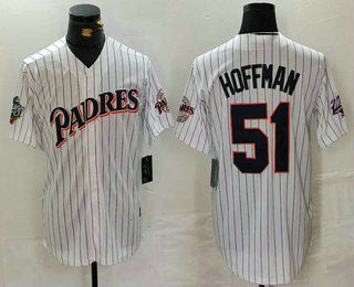 Custom #51 White SD Baseball Shirt Top