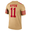 Custom #11 Gold SF Football Shirt Top