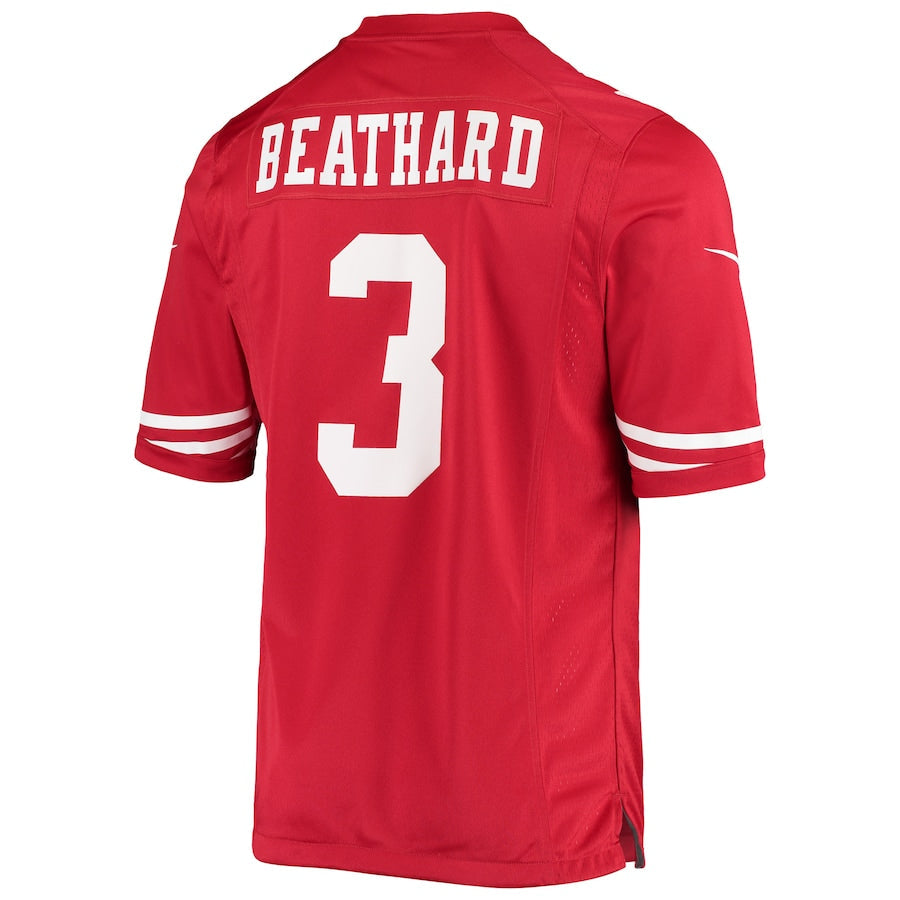 Custom #3 Scarlet SF Football Shirt Top