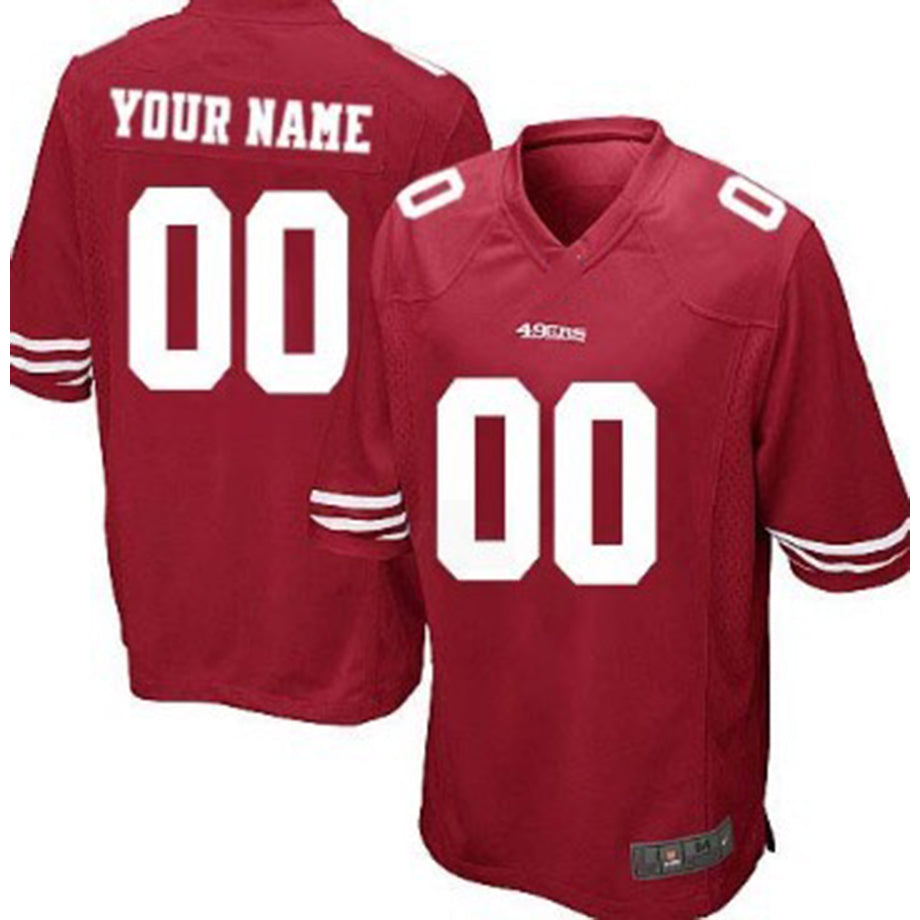 Custom Red SF Football Shirt Top