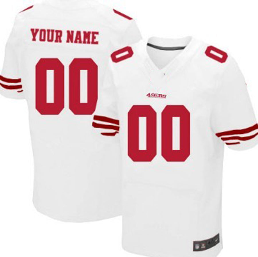 Custom White SF Football Shirt Top