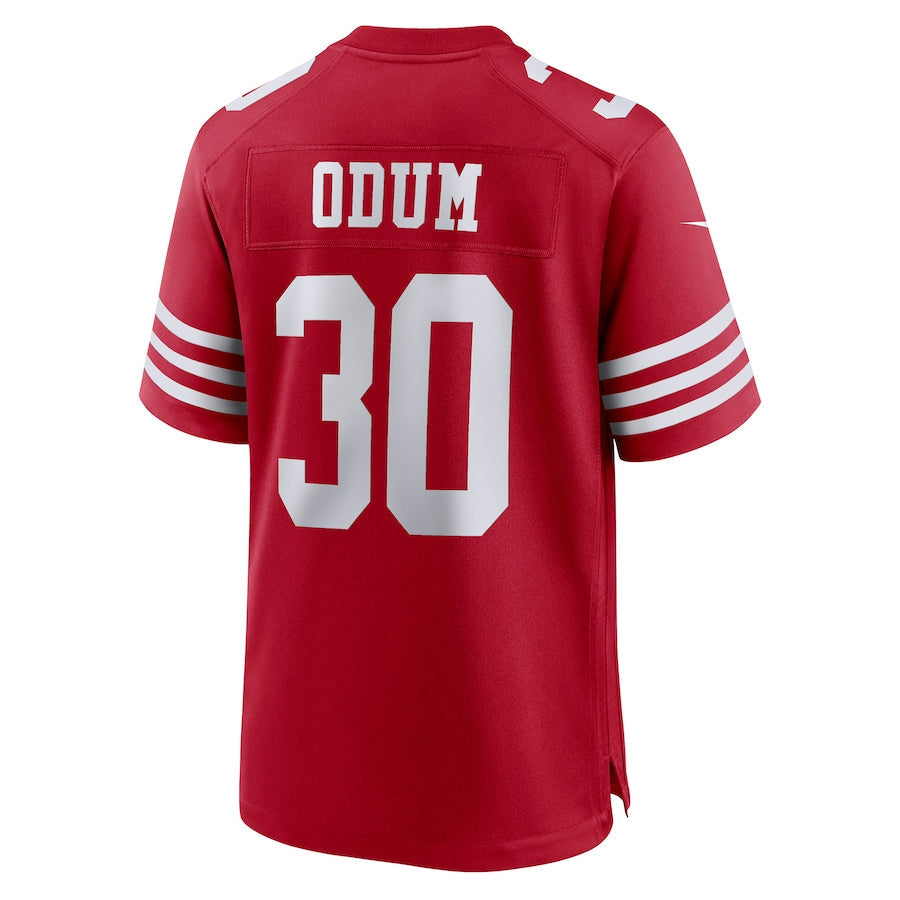 Custom #30 Scarlet SF Football Shirt Top