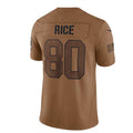 Custom #80 Brown 2023 SF Football Shirt Top