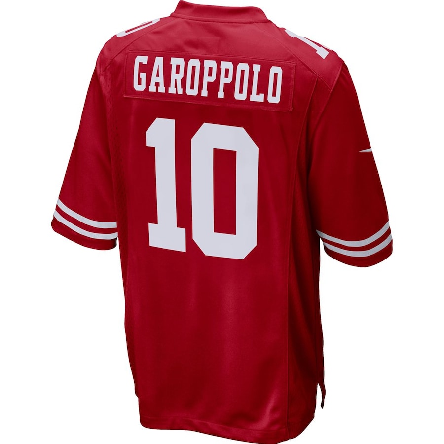 Custom #10 Scarlet SF Football Shirt Top