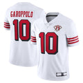 Custom #10 White SF Football Shirt Top