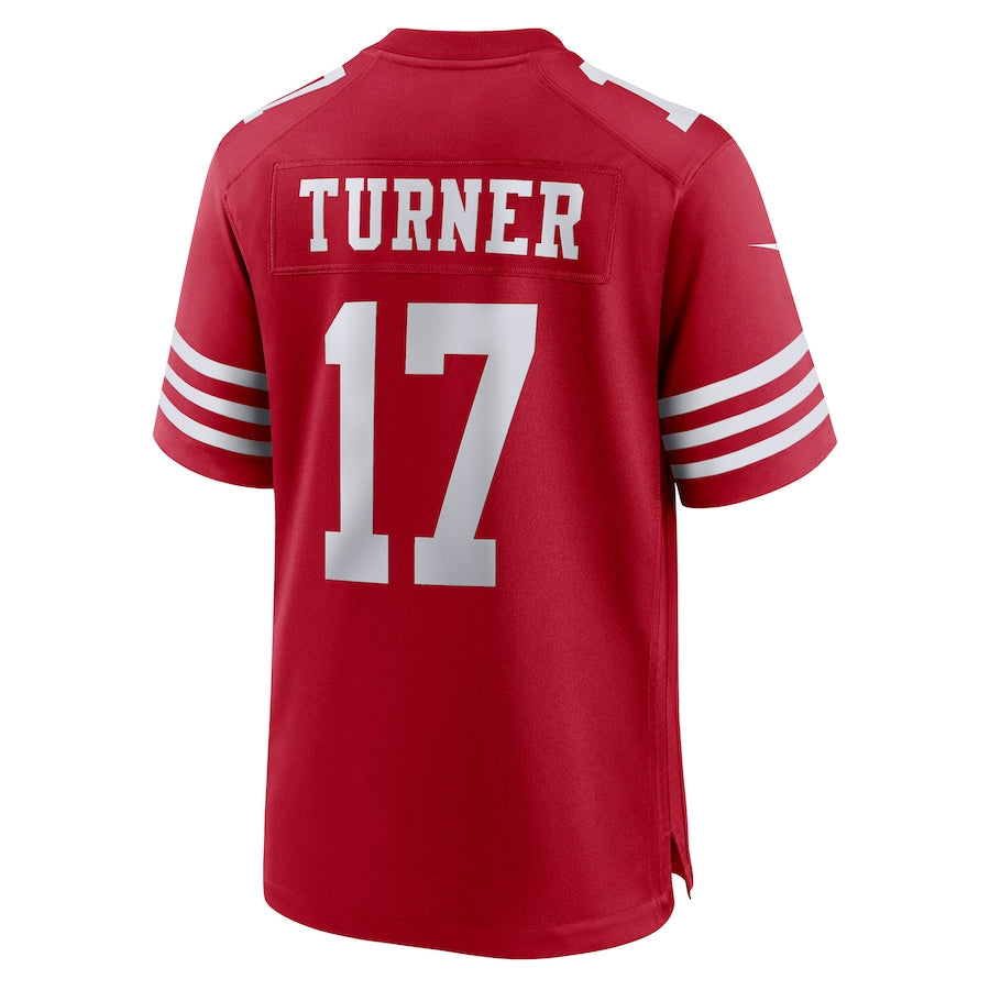 Custom #17 Scarlet SF Football Shirt Top