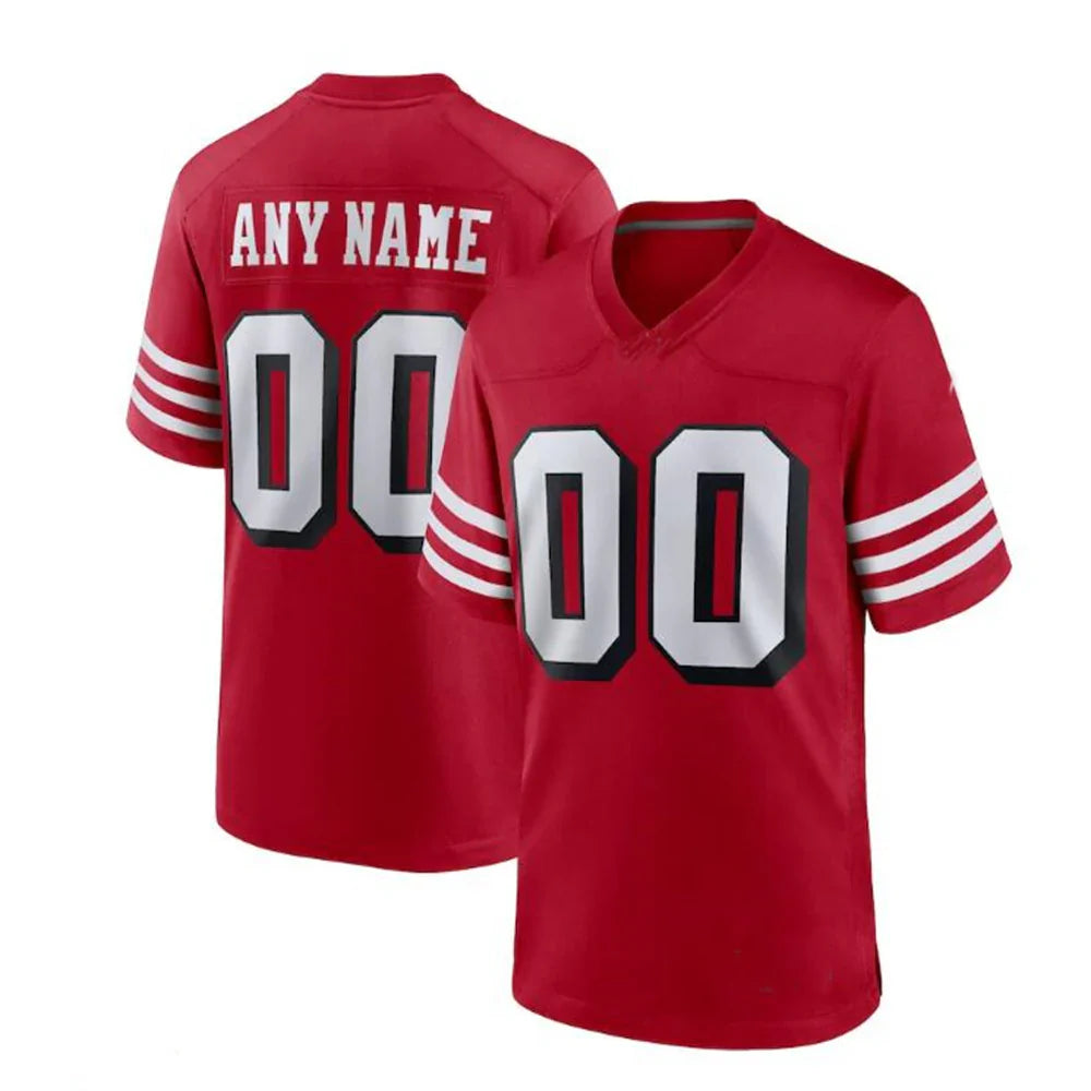 Custom Red SF Football Shirt Top