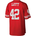 Custom #42 Scarlet SF Football Shirt Top