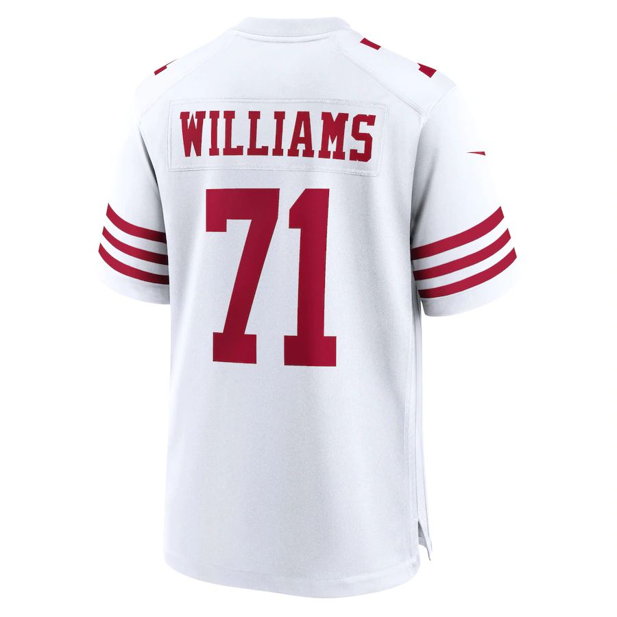 Custom #71 White SF Football Shirt Top
