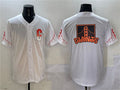Custom White City Connect SF Baseball Shirt Top