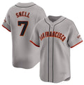 Custom #7 Gray SF Baseball Shirt Top