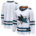Custom White SJS Hockey Shirt Top