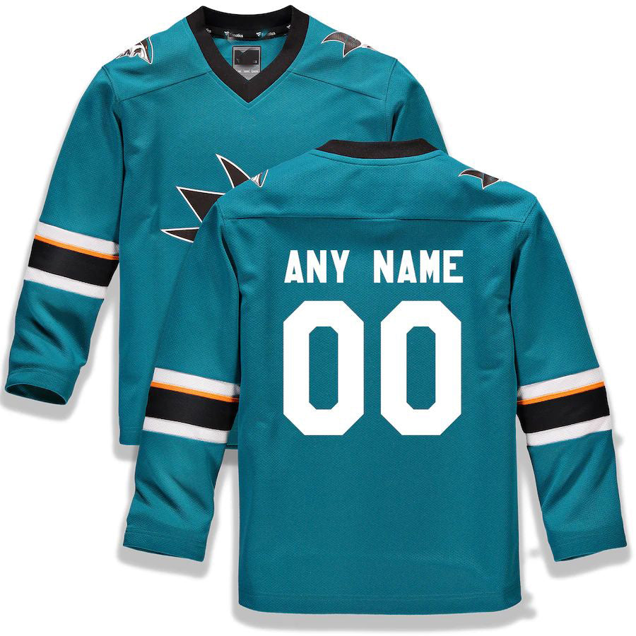 Custom Teal SJS Hockey Shirt Top