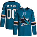Custom #22 Teal 2021 SJS Hockey Shirt Top