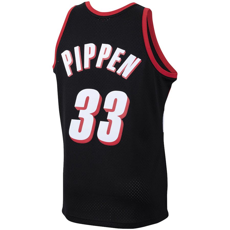 Custom #33 Black 1999 POR Basketball Shirt Top