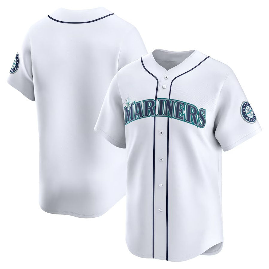 Custom White SEA Baseball Shirt Top
