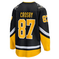 Custom #87 Black 2021 PIT Hockey Shirt Top