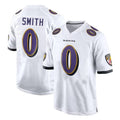 Custom #0 White BAL Football Shirt Top