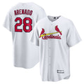 Custom #28 White STL Baseball Shirt Top