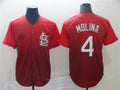 Custom #4 Red STL Baseball Shirt Top