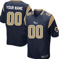 Custom Navy Blue LAR Football Shirt Top
